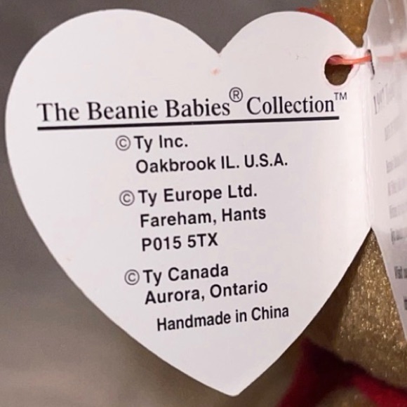 Vintage 1997 TY Beanie Babies 1997 Teddy The Bear #4200 NEW - Picture 4 of 8
